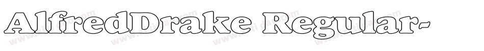 AlfredDrake Regular字体转换